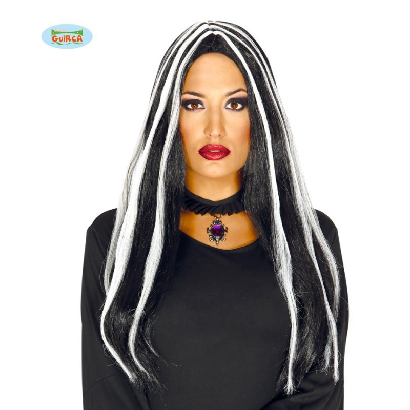 peluca bruja mechas
