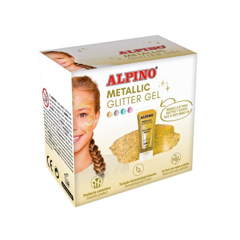 Glitter gel metalico pintura y purpurina