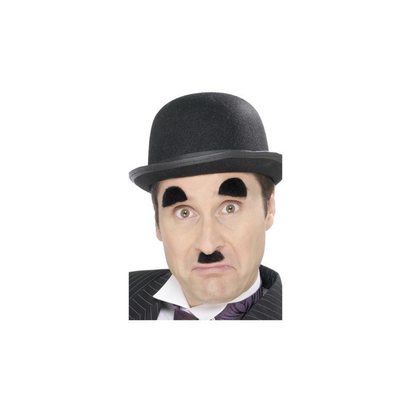 bigote y cejas chaplin