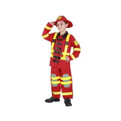 disfraz niño bombero lujo