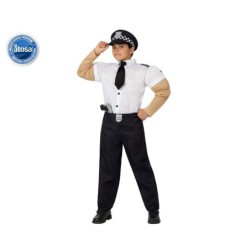 disfraz niño policia musculoso