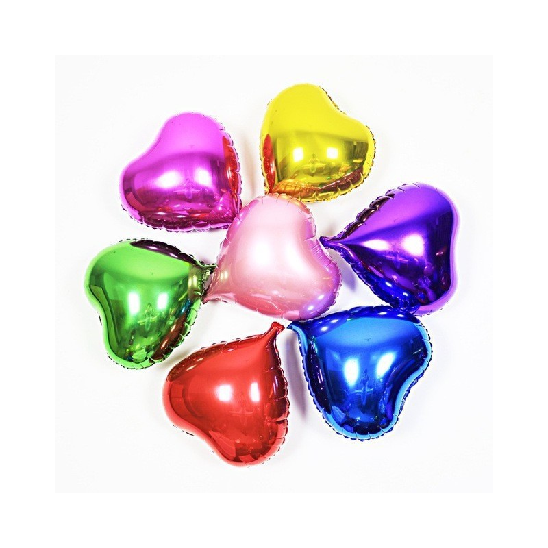globo corazon pequeños colores