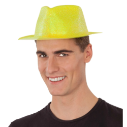 Sombrero plástico glitter