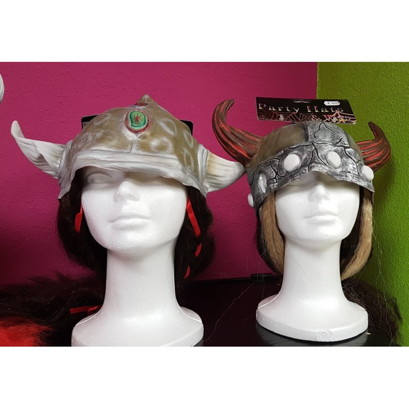 gorro vikingo con peluca