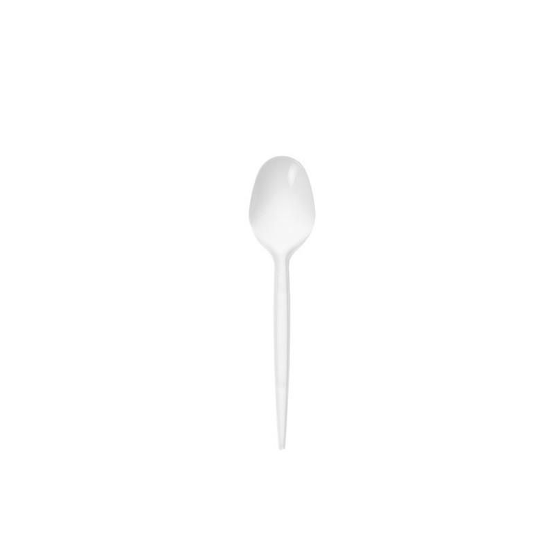 bolsa 100 cucharillas postre 12,5 cm. blanco