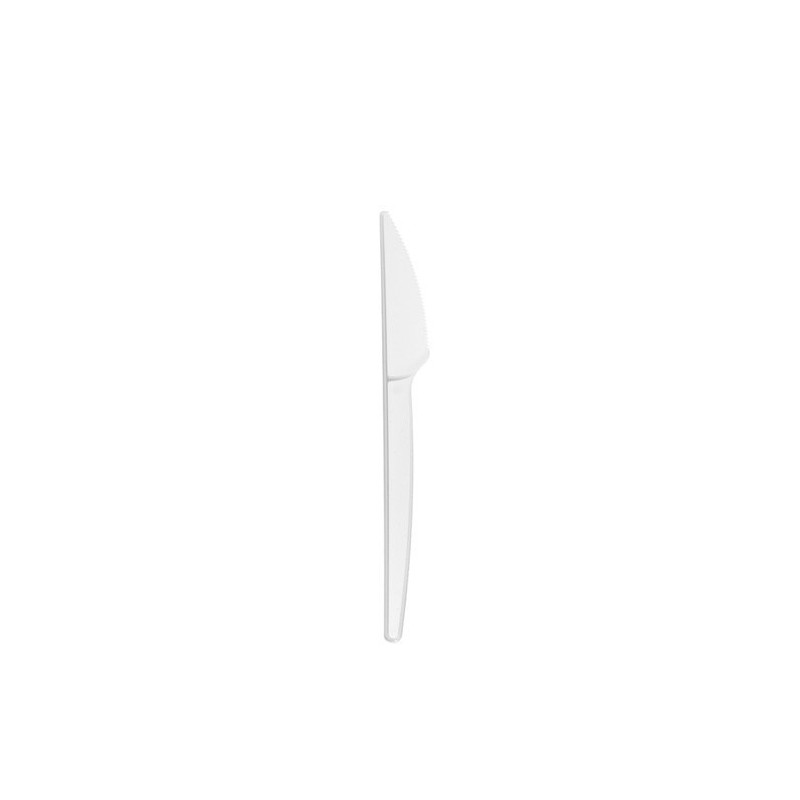 bolsa 100 cuchillos 16,5 cm. blanco