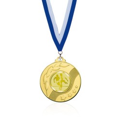 kit medalla oro + cinta,disco y grabación