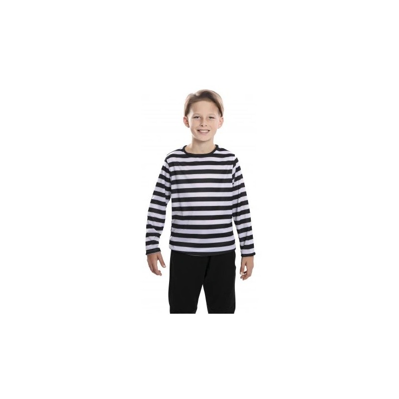 Camiseta rayas negras infantil