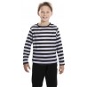 Camiseta rayas negras infantil