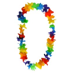 Collar hawaiano , multicolor, con flores