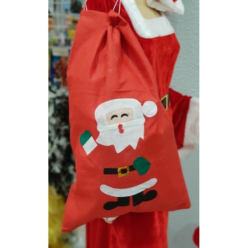 saco papa noel 60x90 cm