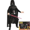 Disfraz niño darth vader con espada en caja