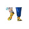 Zapatos payaso amarillo con lunares