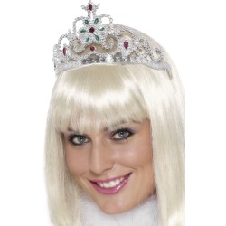 diadema plata con brillantes