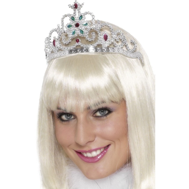 diadema plata con brillantes
