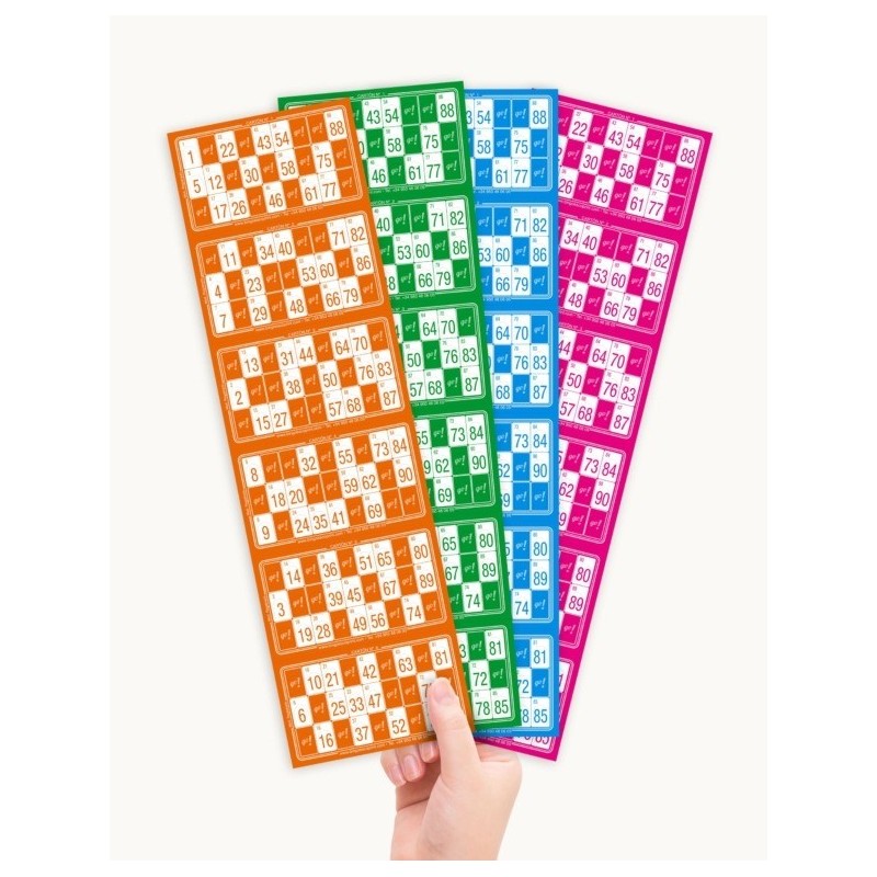 240 Cartones troquelados bingo
