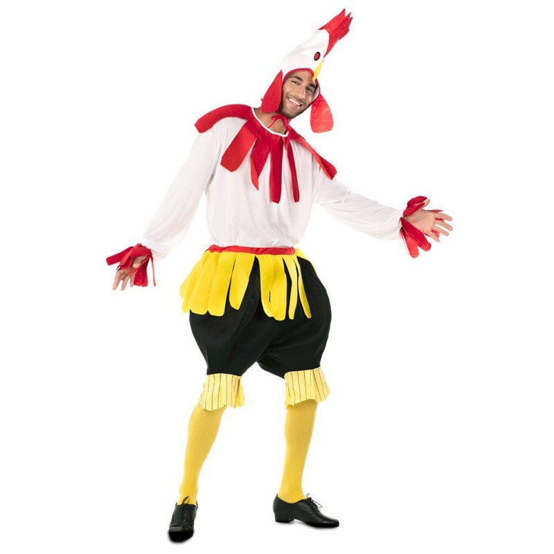Disfraz hombre de gallo.