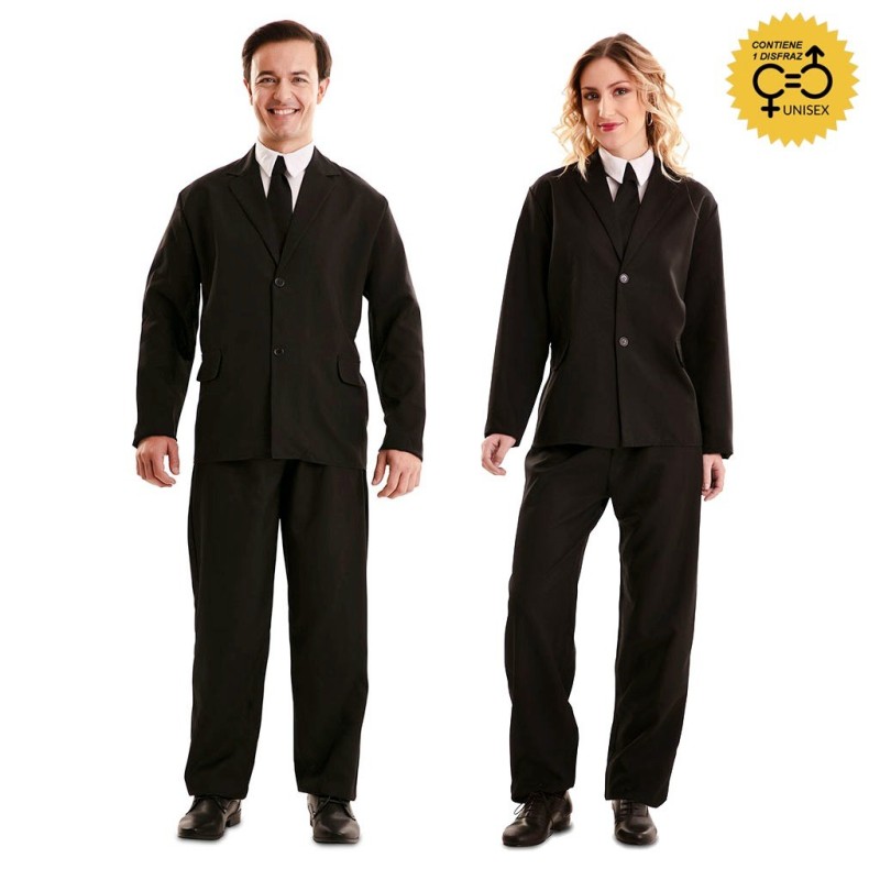 Disfraz hombre traje negro