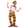 Disfraz hombre de payaso arcoiris