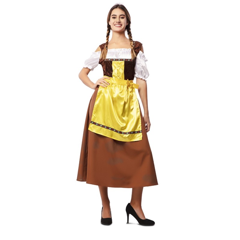 disfraz mujer tirolesa marron