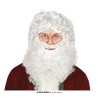 Peluca con barba papa noel