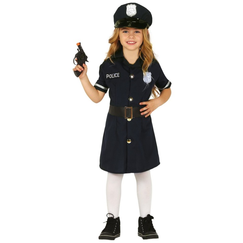 Disfraz niña policia infantil