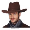 Sombrero vaquero adulto marron oscuro