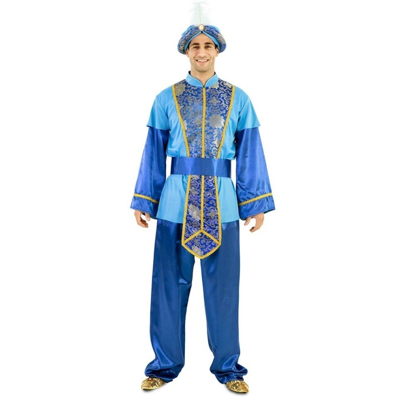 Disfraz hombre paje azul