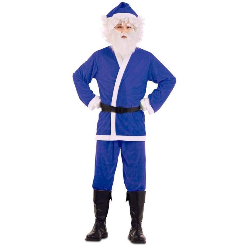 Disfraz papa noel azul