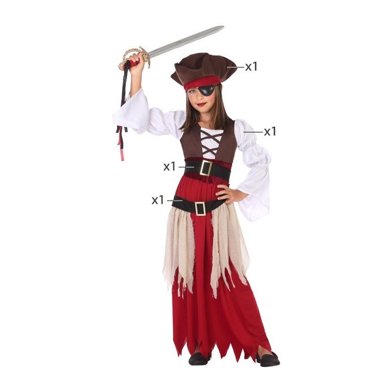 Disfraz niña de pirata