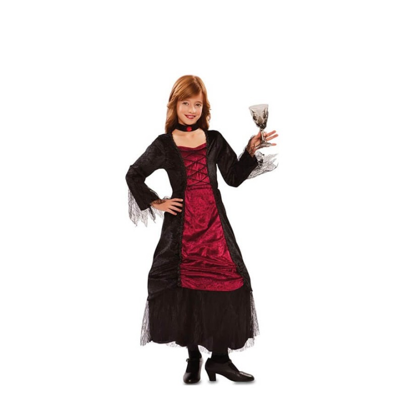 Disfraz niña vampiresa elegante