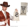 bolsa tela con dinero cowboy 42x22 cms