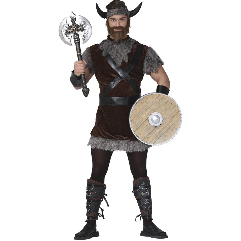 Disfraz hombre vikingo marron