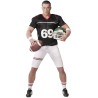 Disfraz hombre Quarterback negro