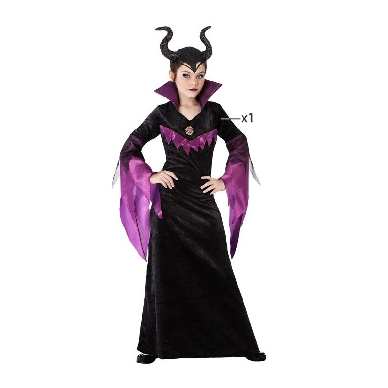 Disfraz niña malefica negro