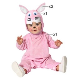 Disfraz bebe conejo rosa