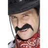 Bigote de vaquero color negro