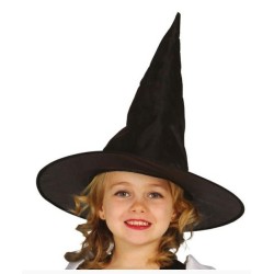 Sombrero bruja negro infantil
