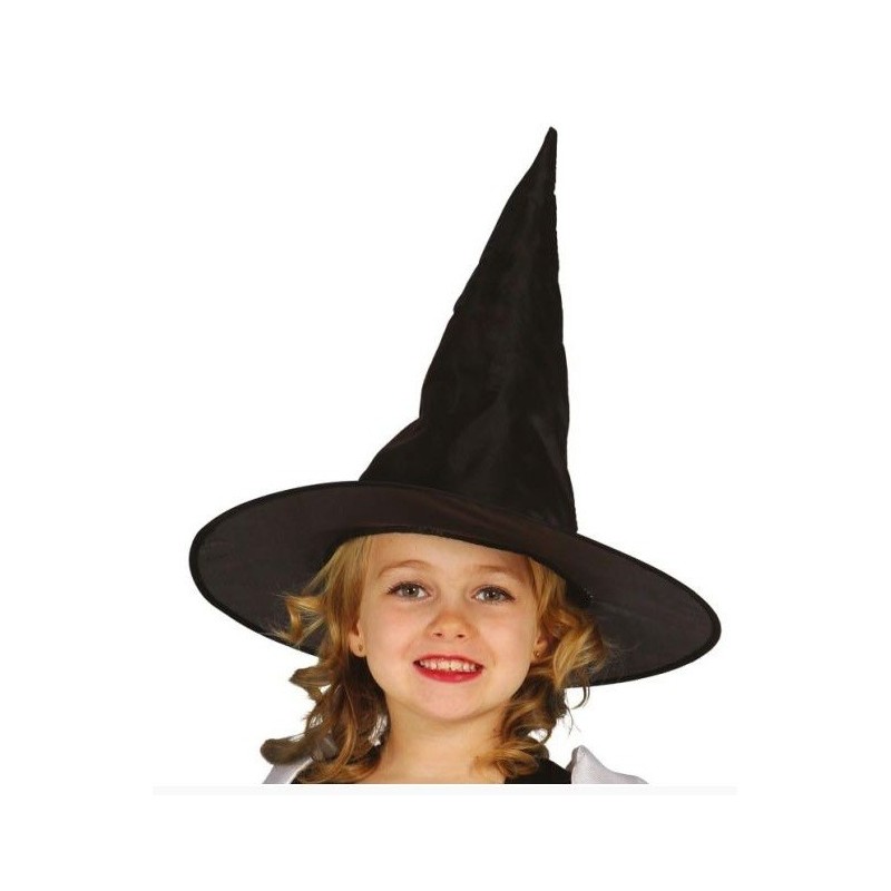 Sombrero bruja negro infantil