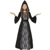 Disfraz niña vestido negro con capucha