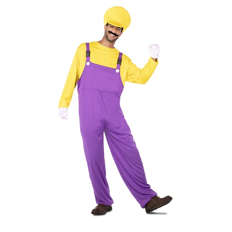 Disfraz hombre Wario Mario Bross