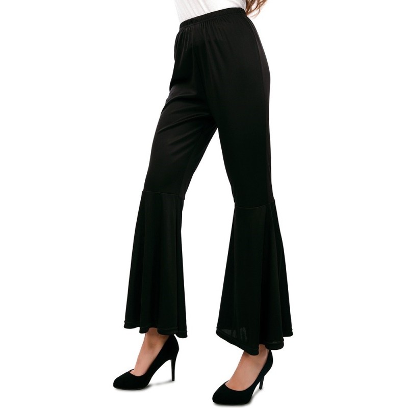 Pantalones negro campana
