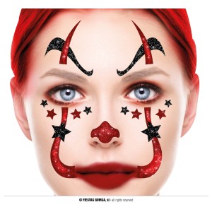Payaso glitter 20x20 cms