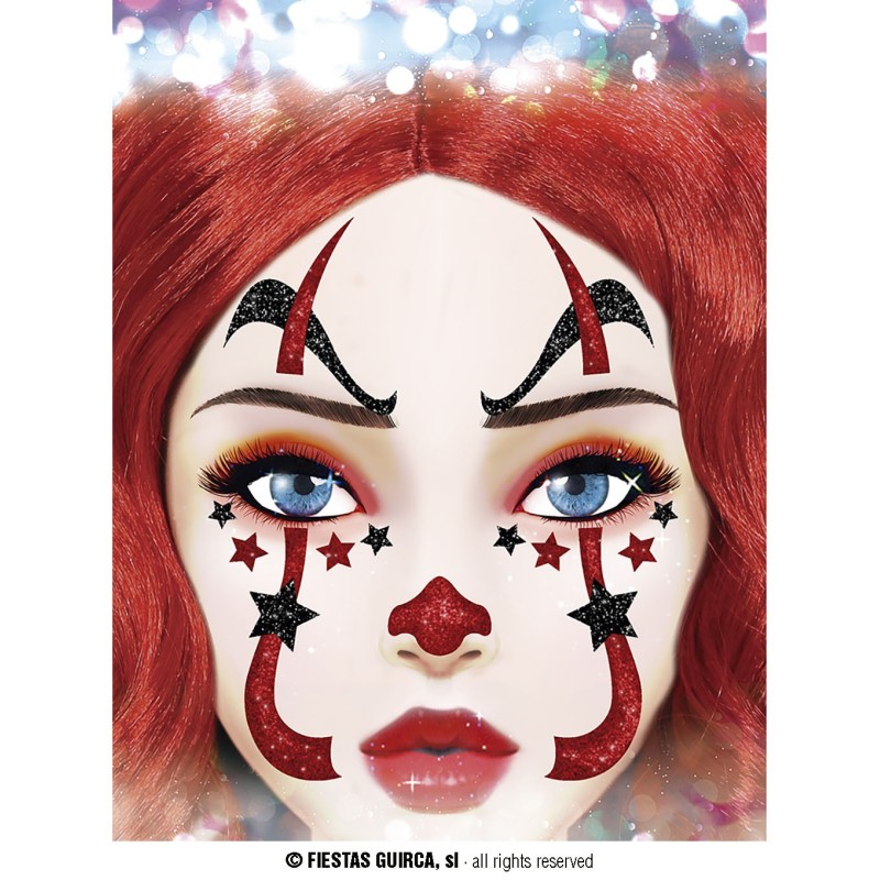Payaso glitter 20x20 cms
