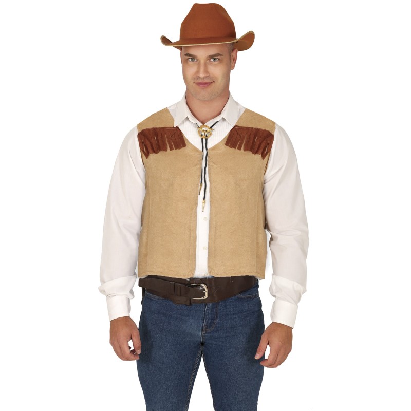 Chaleco vaquero adulto