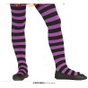 Panty lila a rayas infantil