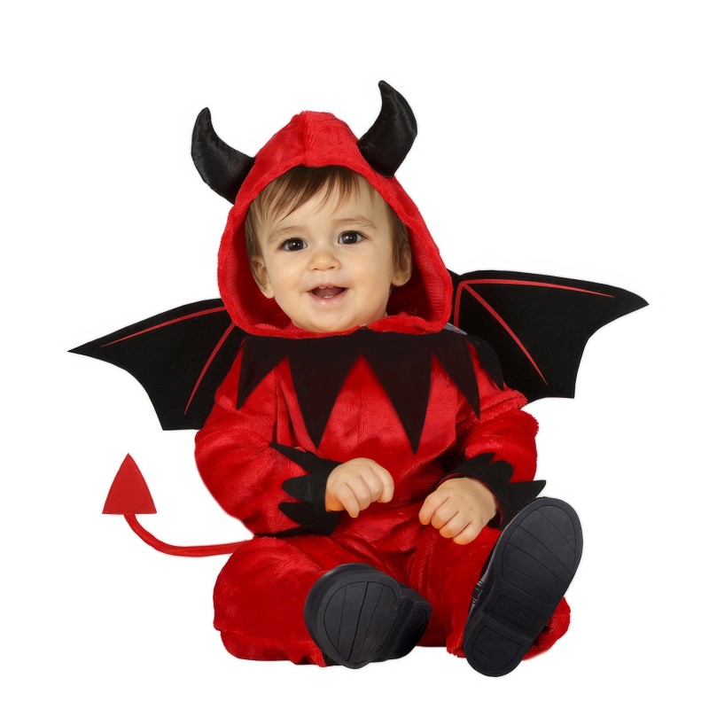 Disfraz bebe pequeño demonio con alas