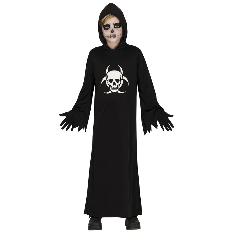 Disfraz niño tunica con calavera.