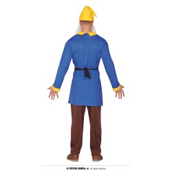 Disfraz hombre de enanito azul