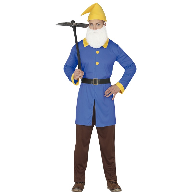 Disfraz hombre de enanito azul